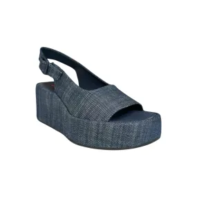 102519 Denim Platform Sandal