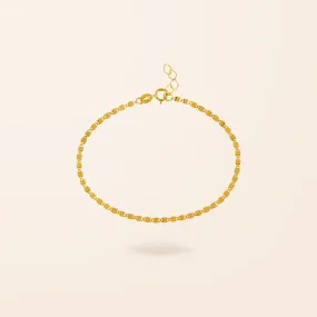 10K Gold Disco Bracelet