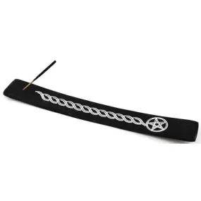 10" Black Pentagram Incense Burner