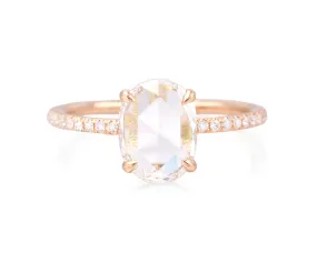 1.28-Carat Rose Cut Oval Taylor Ring