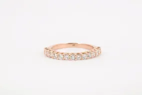 14k Rose Gold Ring Band with 0.60tcw Diamonds Size 5.5 (2.13g.)