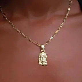 18k Vermeil Micro Jesus Pendant