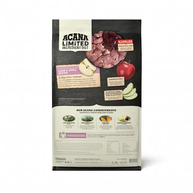 ACANA Singles Lamb & Apple Recipe Grain Free Dry Dog Food