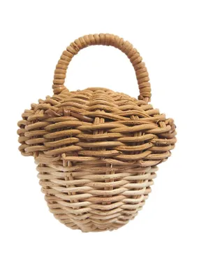 Acorn Rattan Rattle