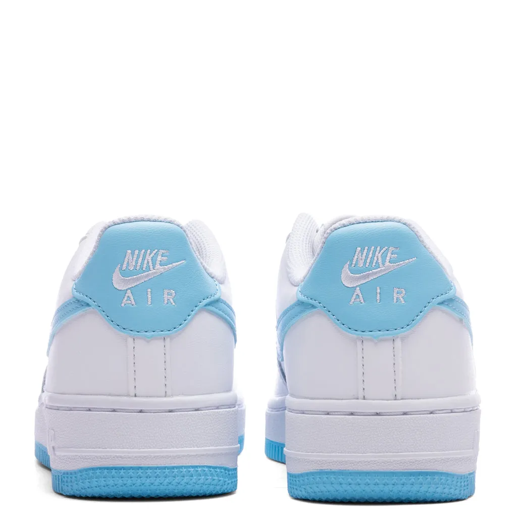 Air Force 1 LV8 (GS) - White/Aquarius Blue/White