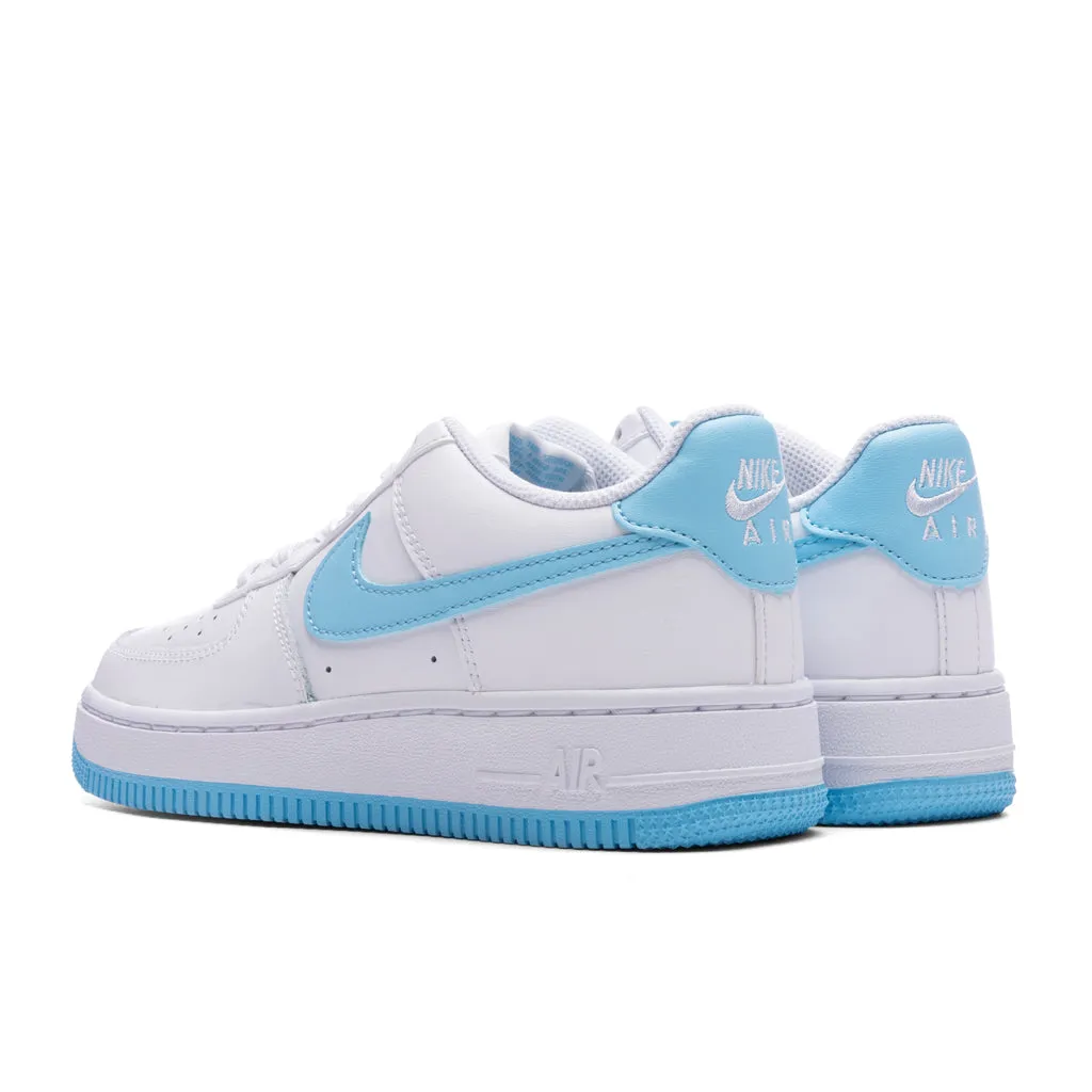 Air Force 1 LV8 (GS) - White/Aquarius Blue/White