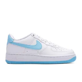 Air Force 1 LV8 (GS) - White/Aquarius Blue/White