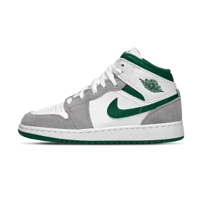 Air Jordan 1 Mid GS 'Green Grey'