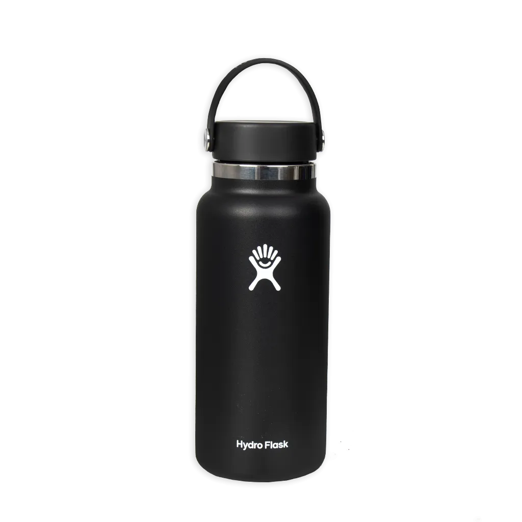 AllTrails × Hydro Flask 32 oz. Wide Mouth Bottle - Black