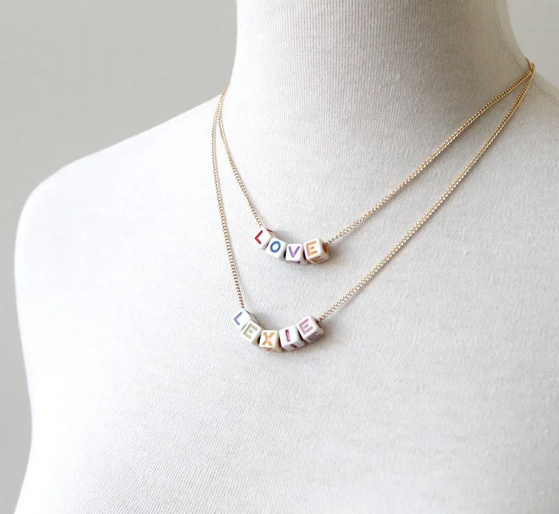 Alphabet Name Necklace