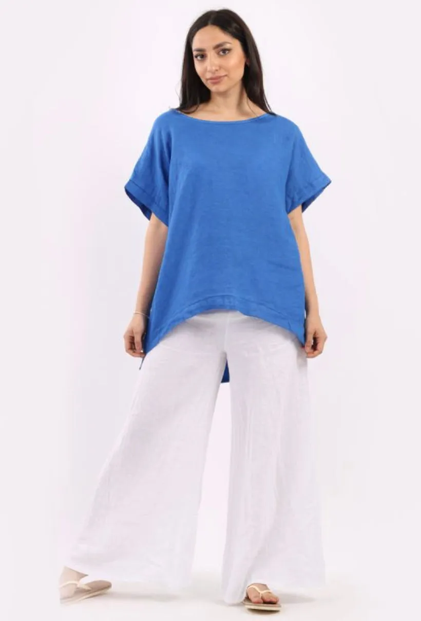 Anne   Kate Italian Tropea Linen Top