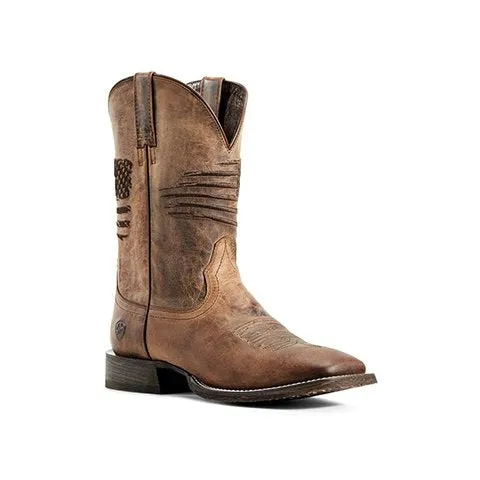 Ariat Circuit Patriot Western Boot (Men) - Weathered Tan