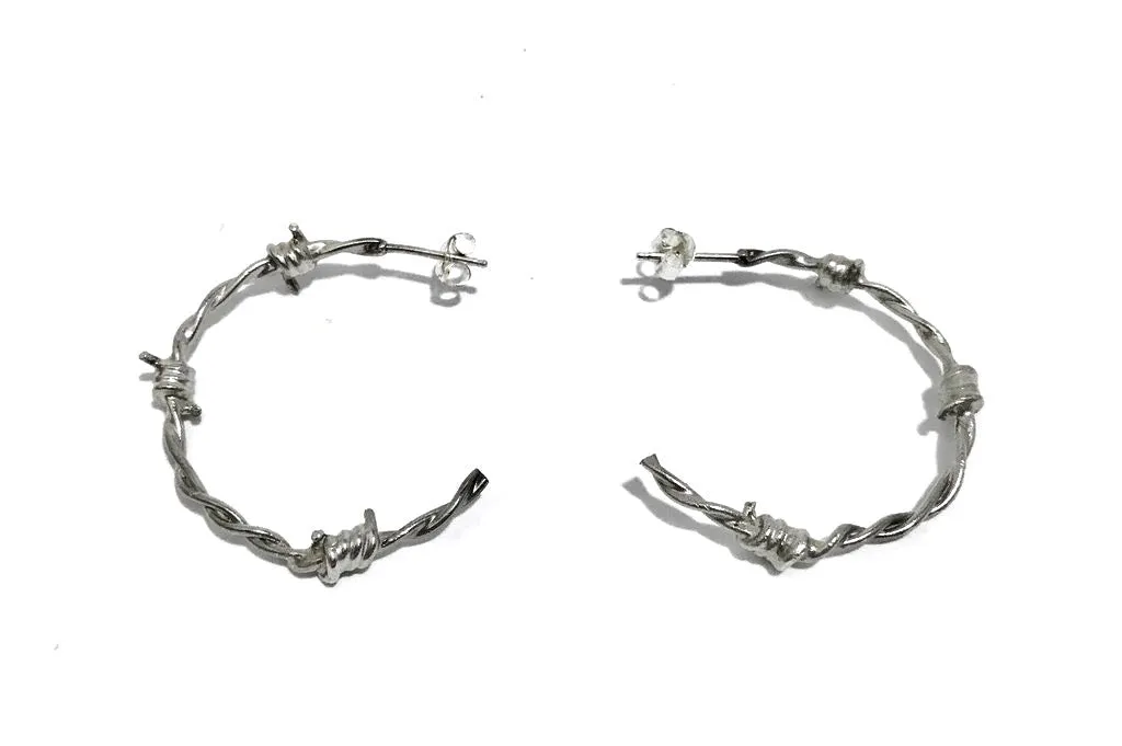 Barbed Hoop Earrings