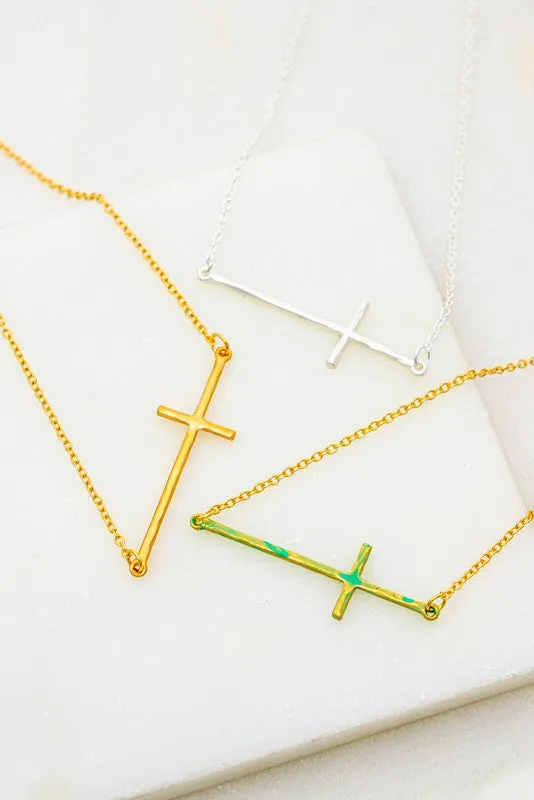 BELIEVE IN THE CROSS NECKLACE [ ONLINE EXCLUSIVE ]