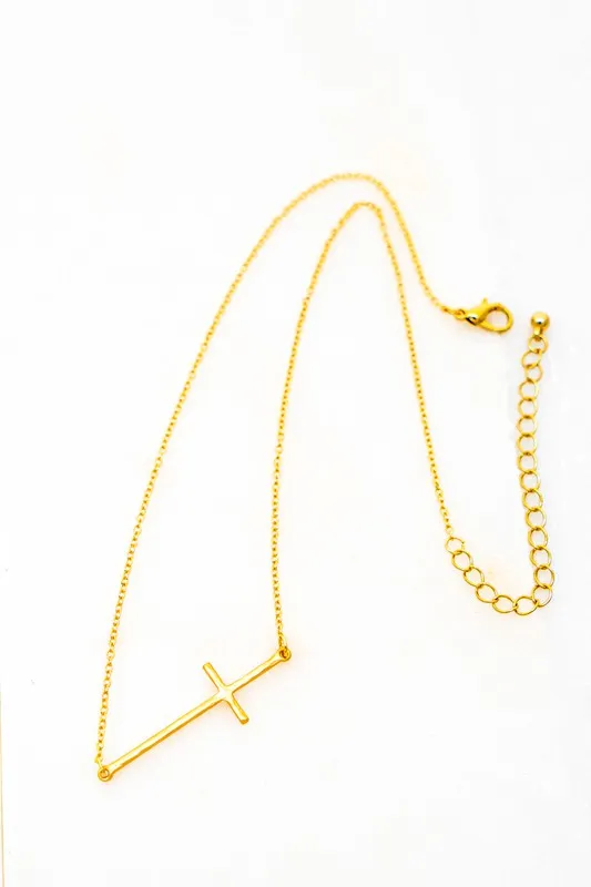 BELIEVE IN THE CROSS NECKLACE [ ONLINE EXCLUSIVE ]