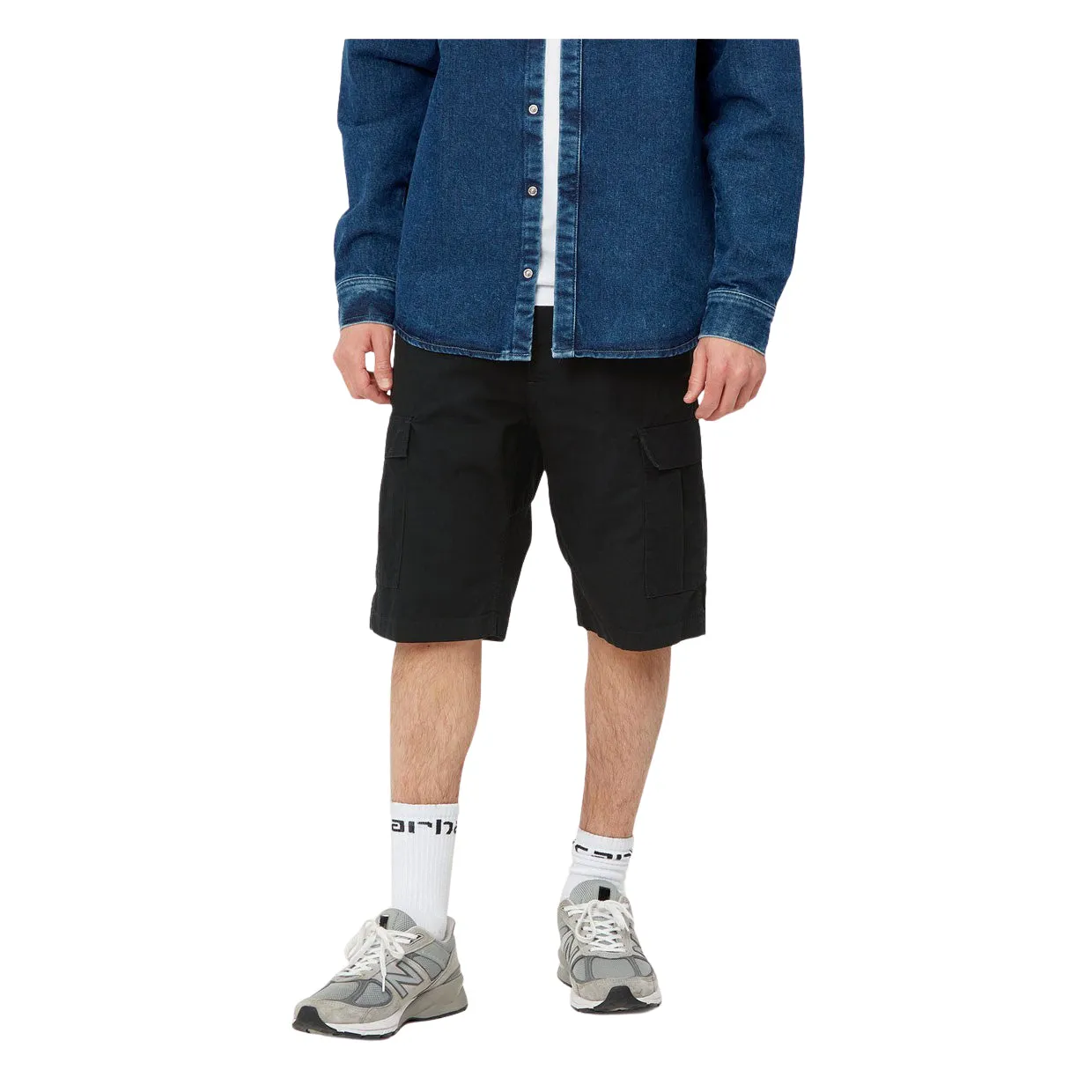 Bermuda Uomo Carhartt WIP Aviation Short Nero