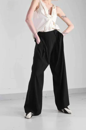 Black Parigi Silk Pants