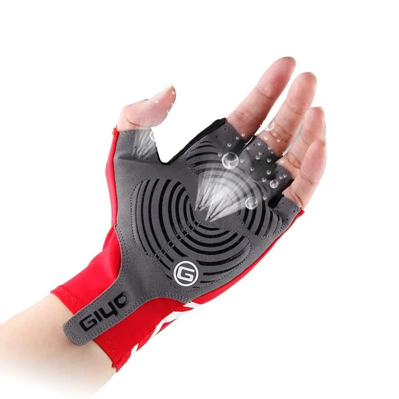 Breaking Wind Cycling Gloves Half Finger Anti-slip Bicycle Mittens Racing Road Bike Glove MTB Biciclet Guantes Ciclismo