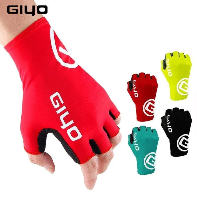 Breaking Wind Cycling Gloves Half Finger Anti-slip Bicycle Mittens Racing Road Bike Glove MTB Biciclet Guantes Ciclismo