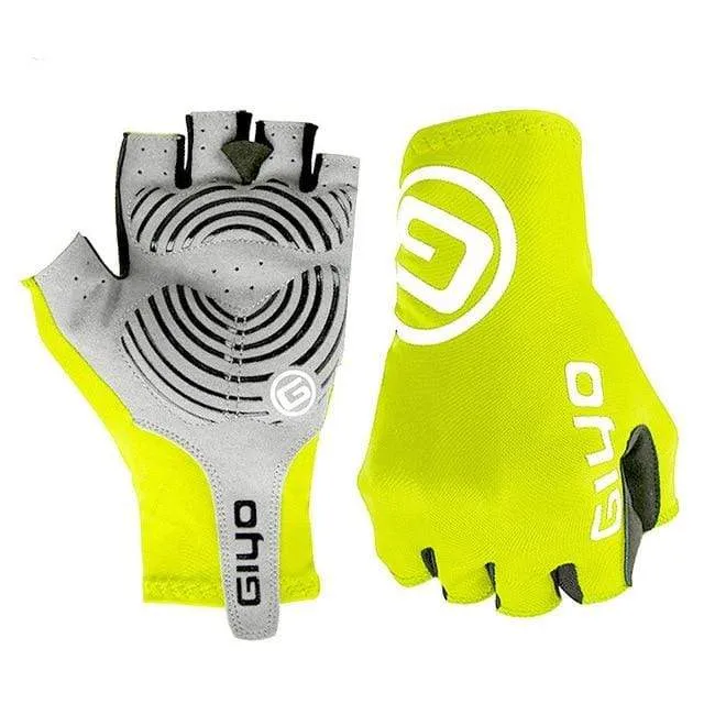 Breaking Wind Cycling Gloves Half Finger Anti-slip Bicycle Mittens Racing Road Bike Glove MTB Biciclet Guantes Ciclismo