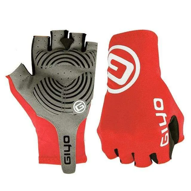 Breaking Wind Cycling Gloves Half Finger Anti-slip Bicycle Mittens Racing Road Bike Glove MTB Biciclet Guantes Ciclismo