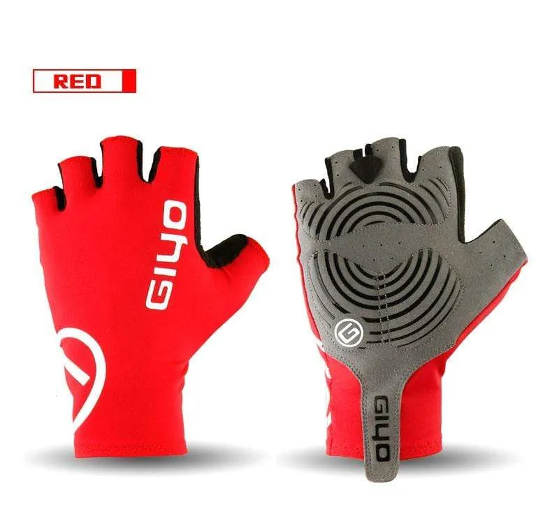 Breaking Wind Cycling Gloves Half Finger Anti-slip Bicycle Mittens Racing Road Bike Glove MTB Biciclet Guantes Ciclismo