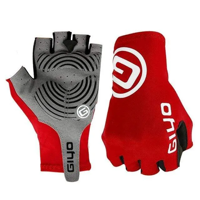 Breaking Wind Cycling Gloves Half Finger Anti-slip Bicycle Mittens Racing Road Bike Glove MTB Biciclet Guantes Ciclismo