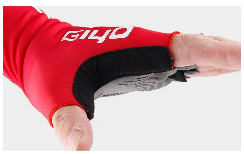 Breaking Wind Cycling Gloves Half Finger Anti-slip Bicycle Mittens Racing Road Bike Glove MTB Biciclet Guantes Ciclismo