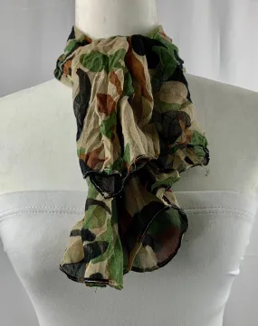 Brown & Green Camo Neck Scarf