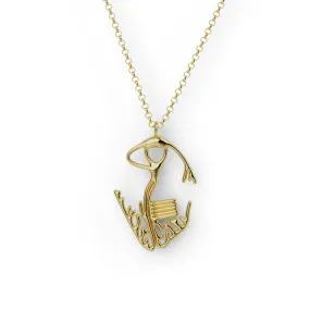 cardiac conduction system necklace | gold vermeil