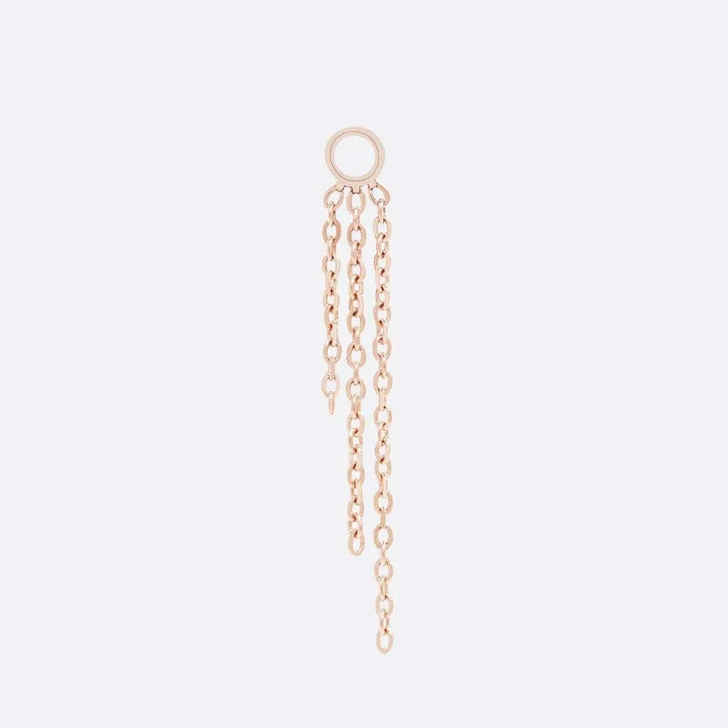 Cascade 3 Charm - 14K ROSE