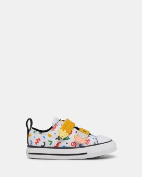 Chuck Taylor All Star 2V Polka Doodle Infant White/Yellow/Black