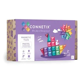 Connetix Tiles - 64 Piece Starter Pack - Pastel