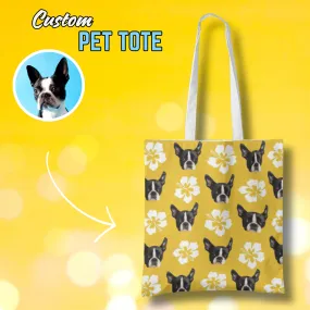 Custom Pet Face Premium Tote Bag