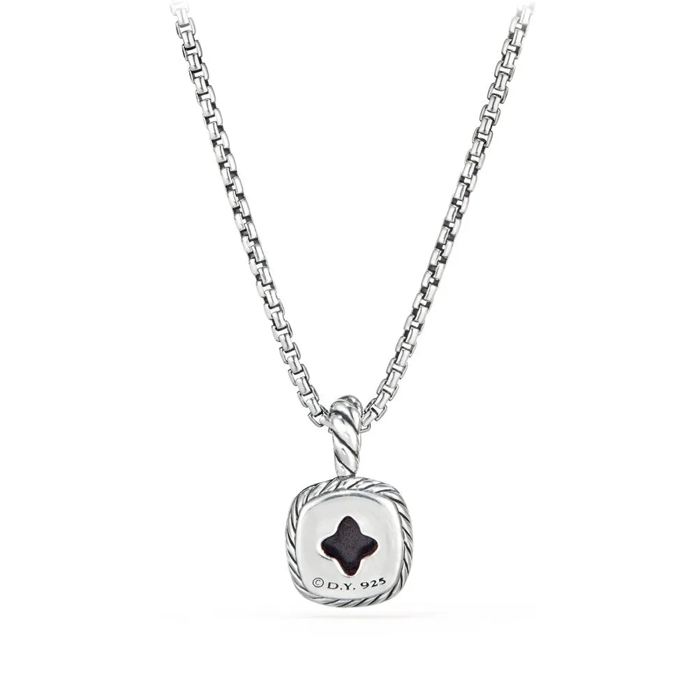 David Yurman Albion Kids Necklace with Black Orchid and Diamonds, 4mm