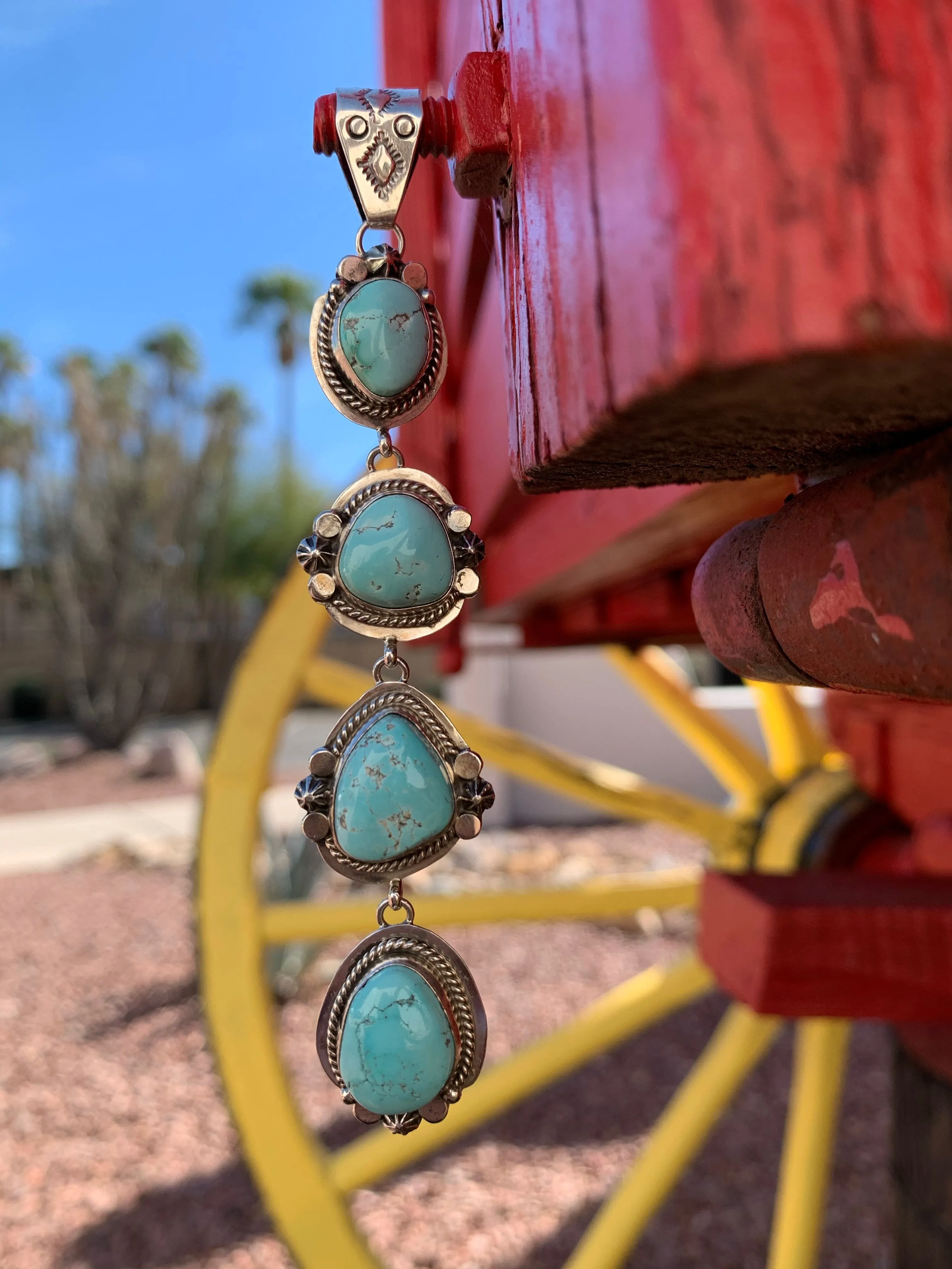 Dry Creek Turquoise Dangle Pendant