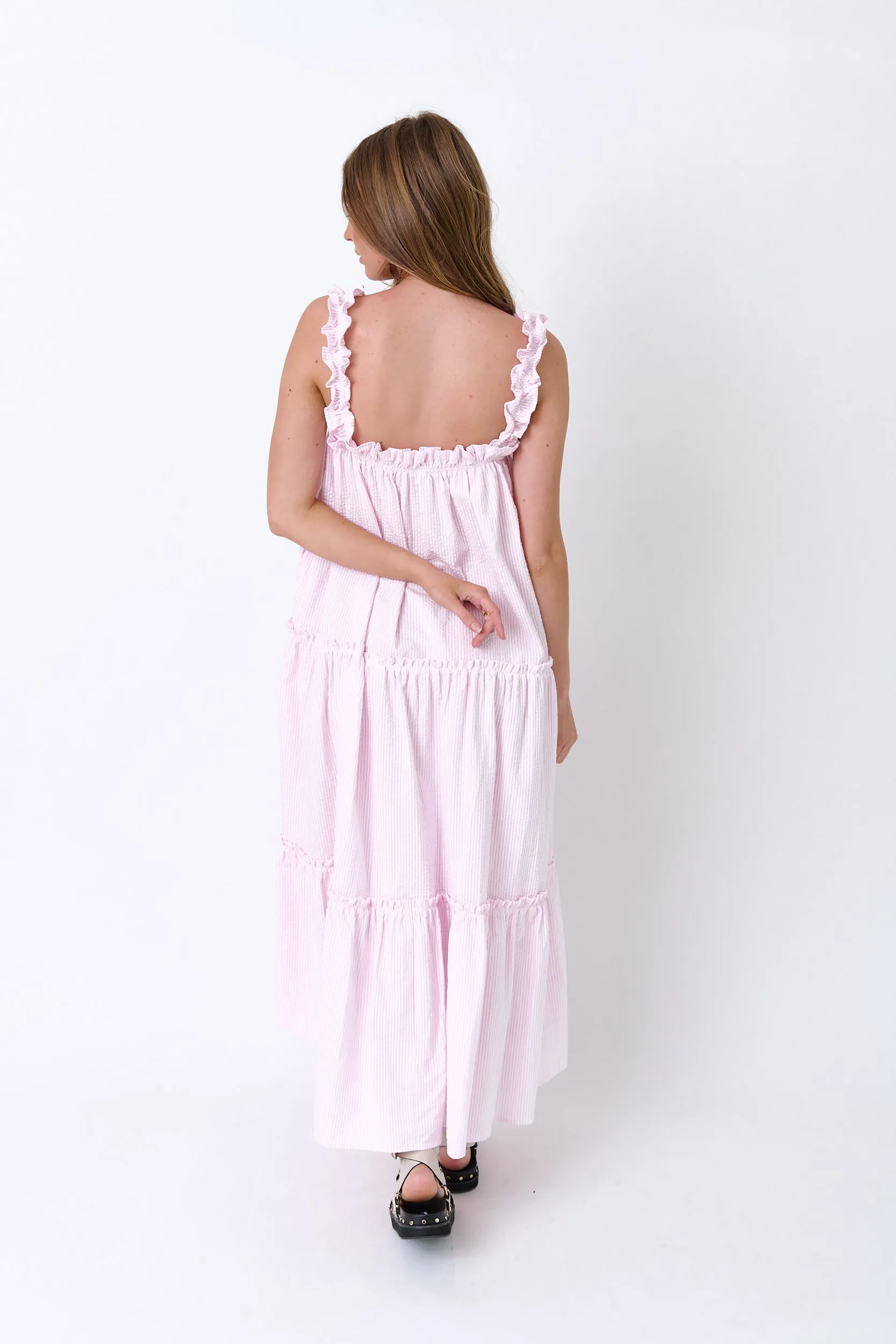 ELLAS Dress Pink Stripe