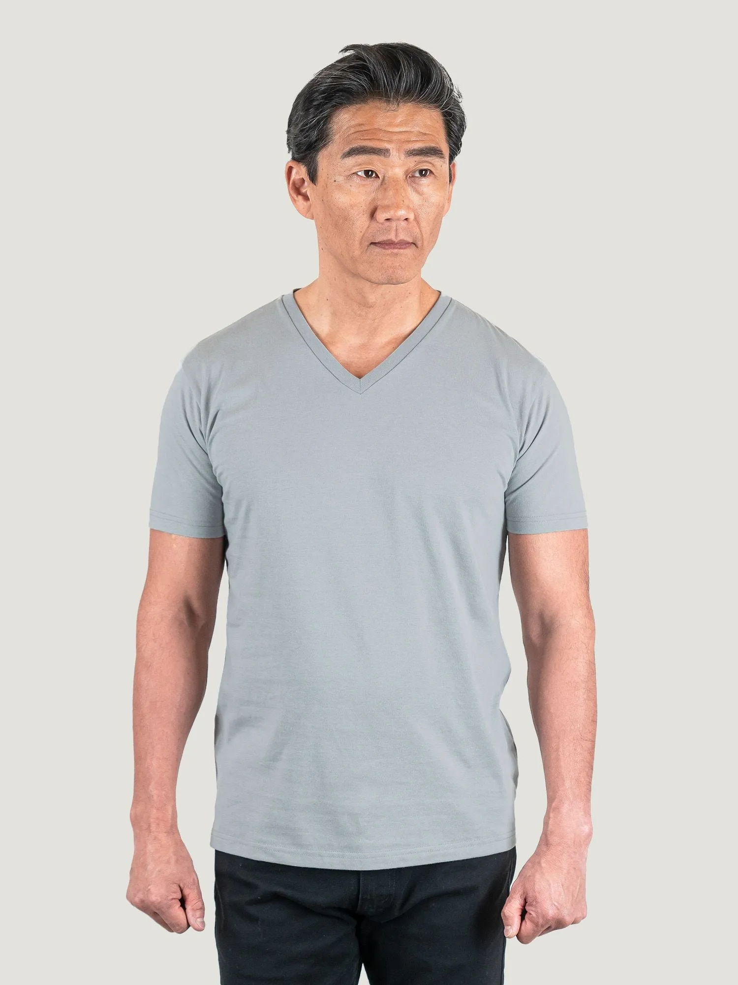 Fog Grey V-Neck