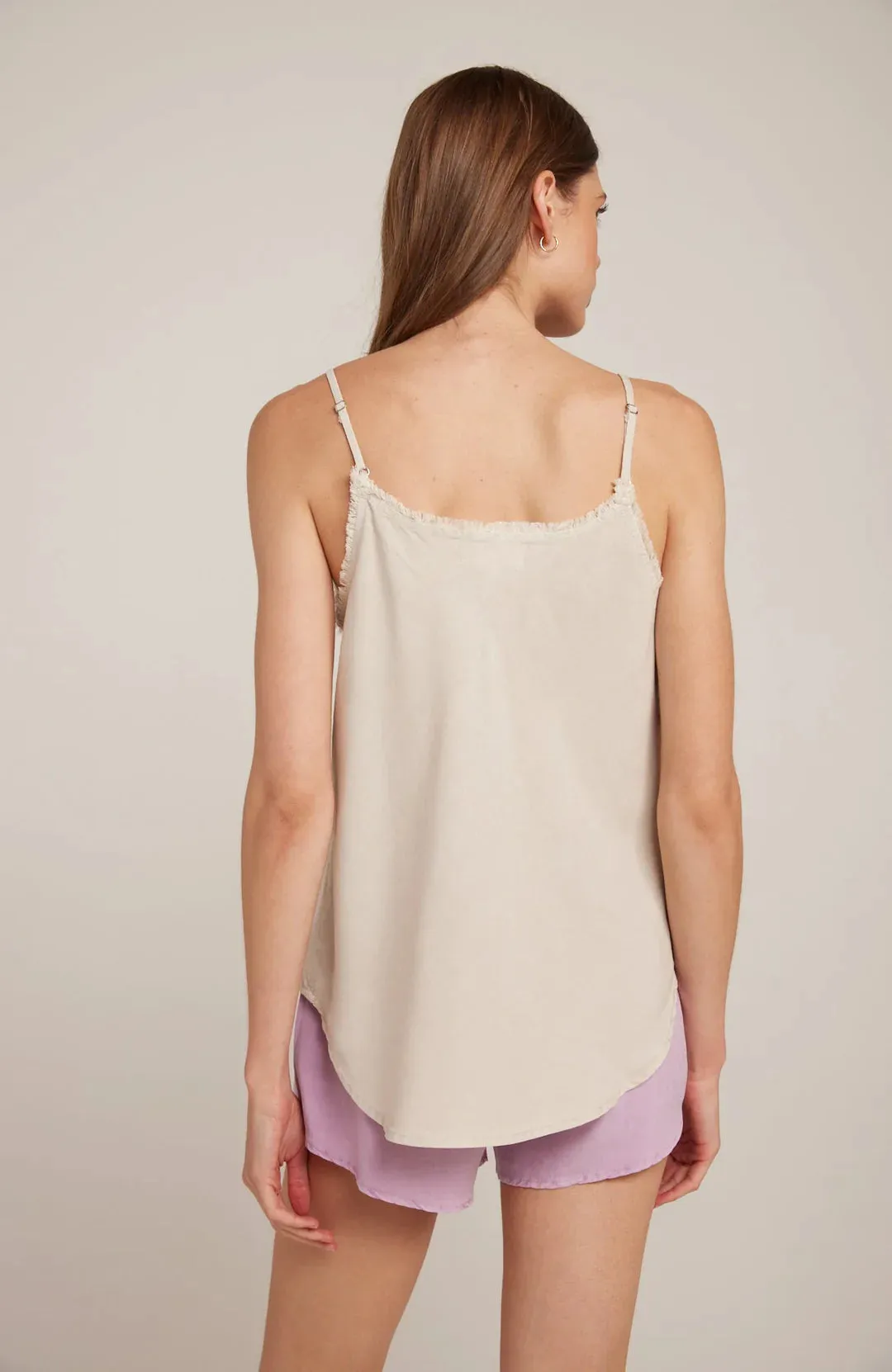 FRAYED CAMI (SOFT TAN) - BELLA DAHL