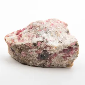 Garnet - Pink, Rough w/ Vesuvianite