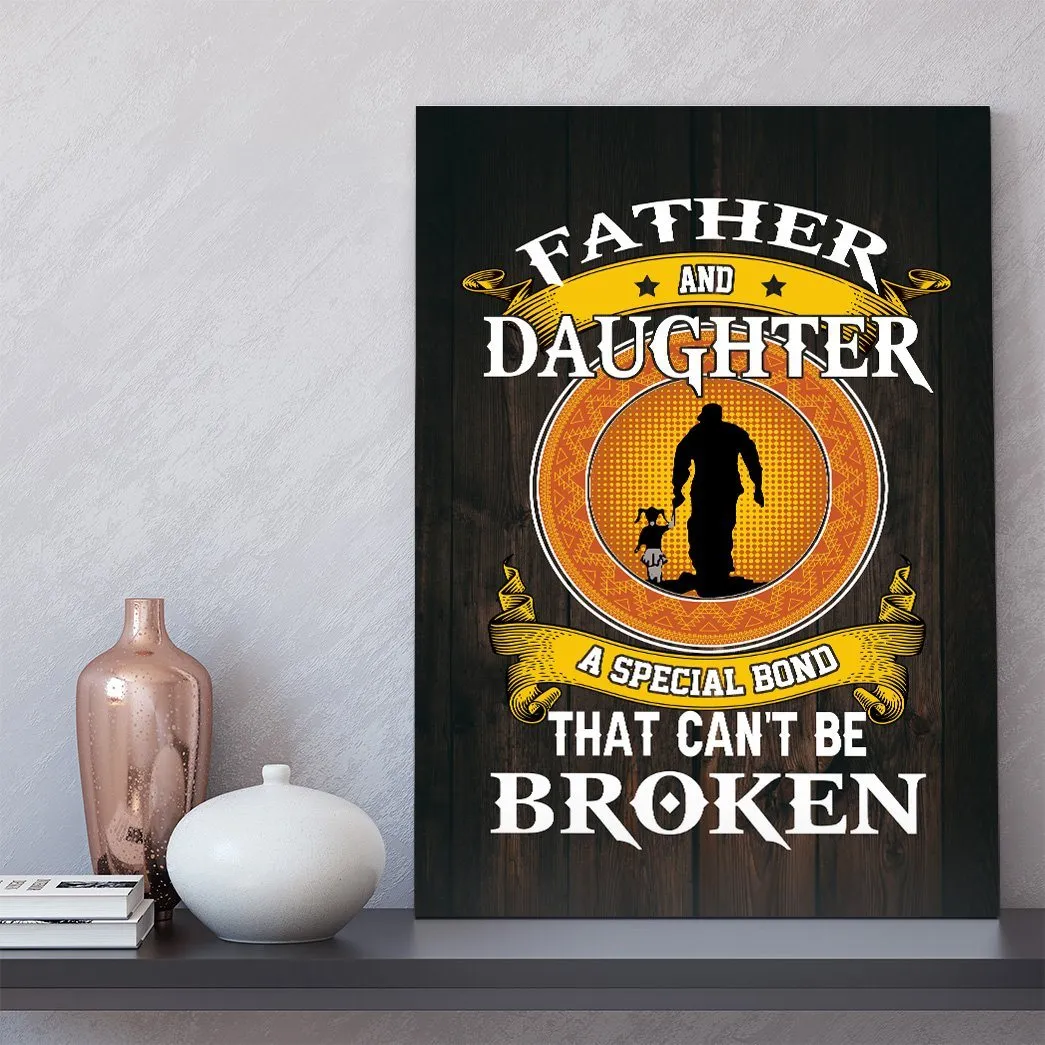 Gearhuman 3D Father And daughter A Special Bond Father's Day Gift Canvas