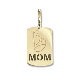 Gold Boy Mom Charm