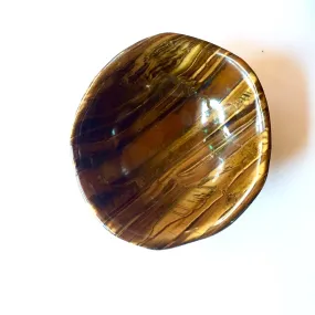 Golden Riches Tigers Eye Dish