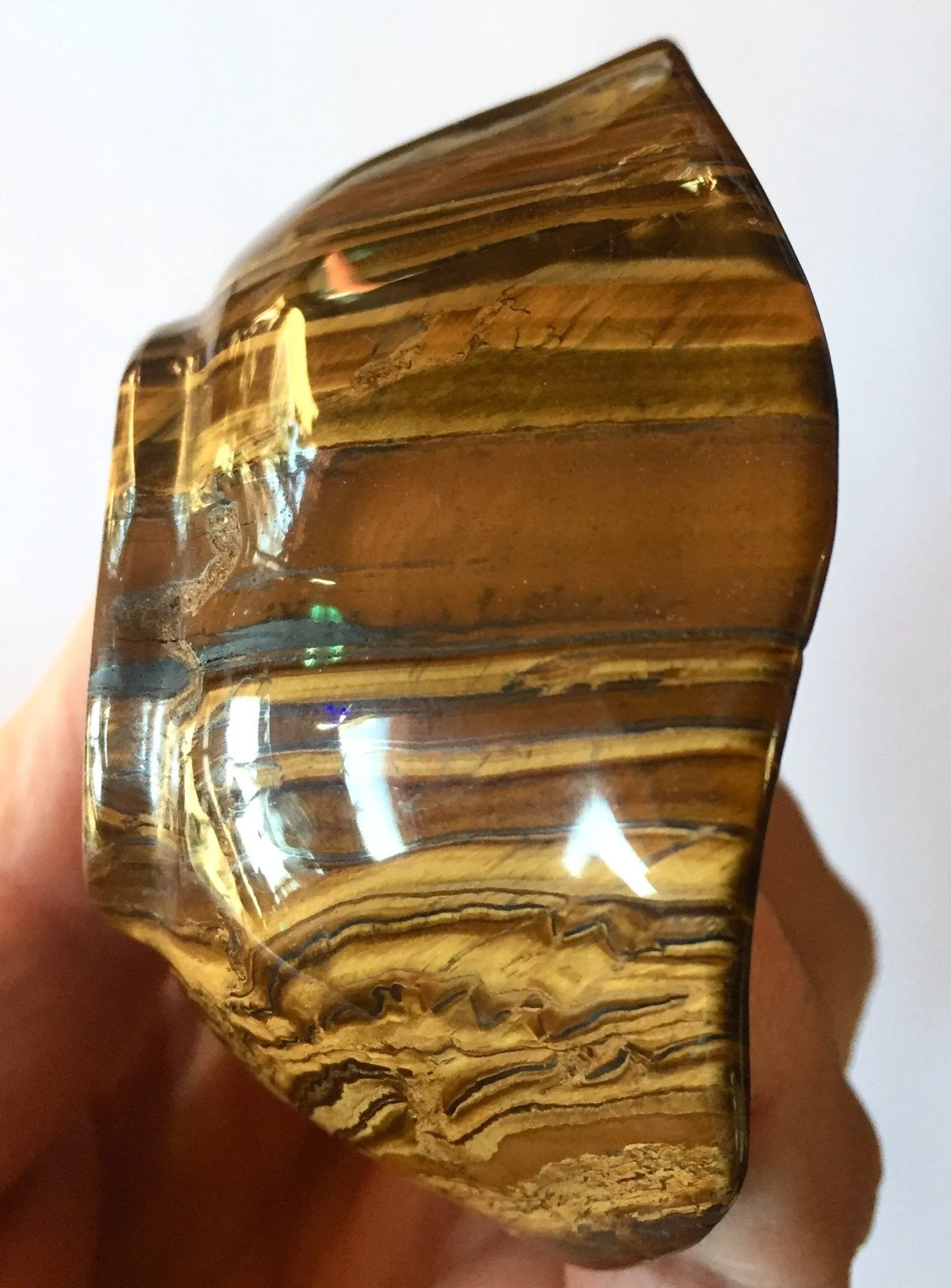 Golden Riches Tigers Eye Dish