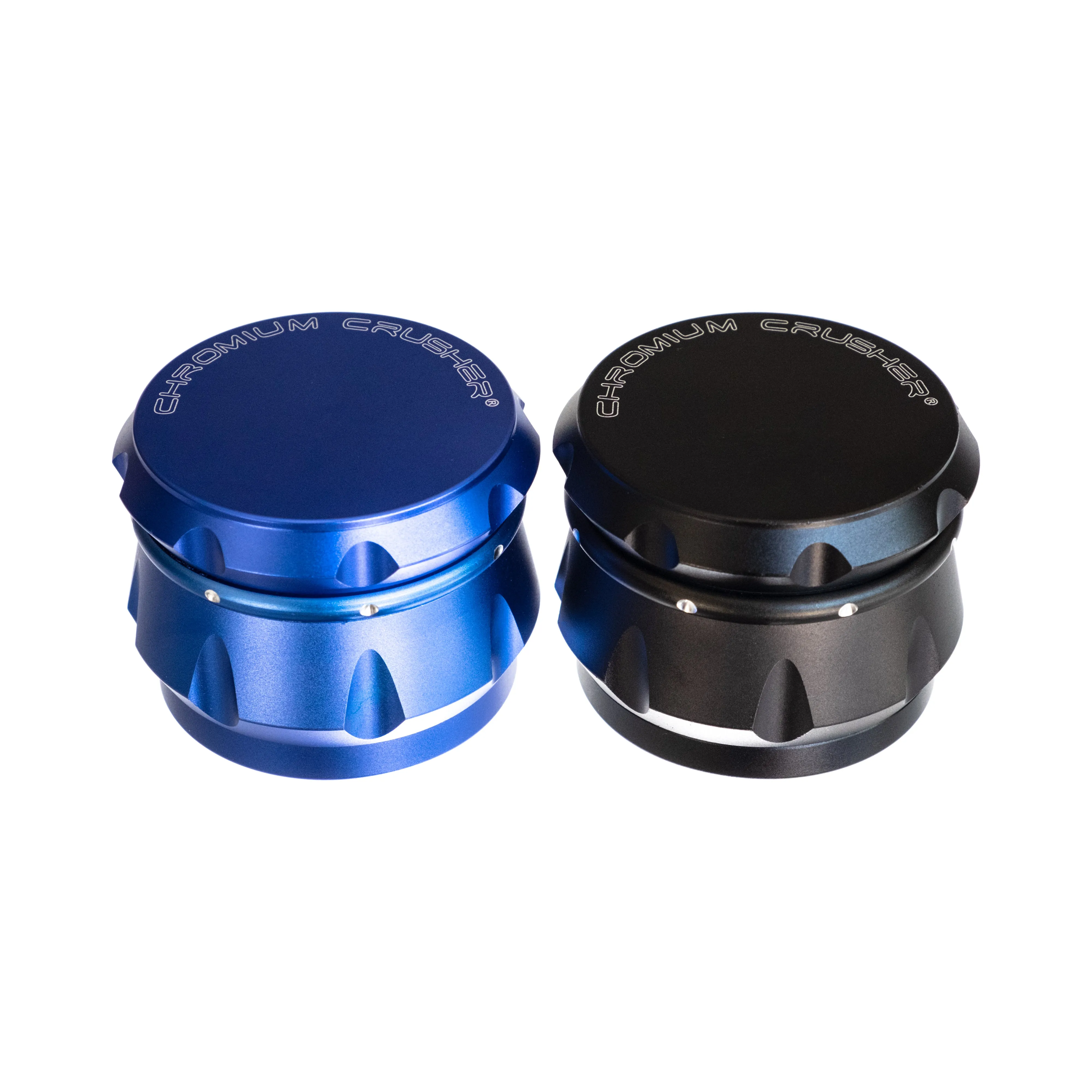 Grinder, Dimpled Aluminum 4-Piece 3-Level 2.5, by Chromium Crusher