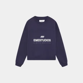 Hallmark Navy Oversized Crewneck