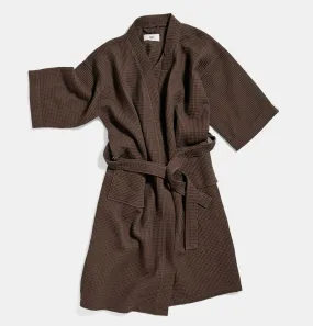 HAY Waffle Bathrobe in Coffee