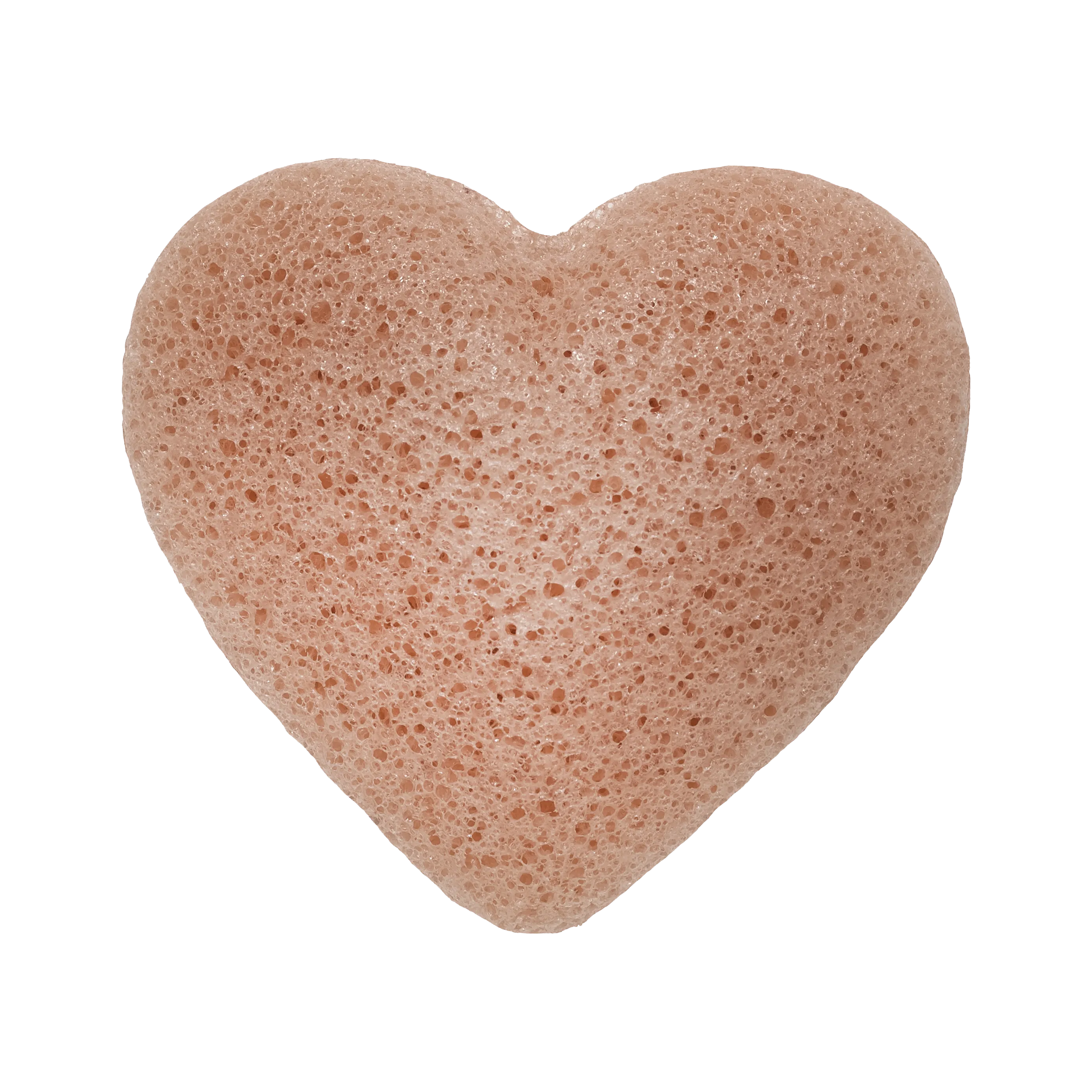 Konjac Heart Sponge - Pink French Clay