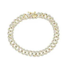 Large Diamond Cuban Bracelet