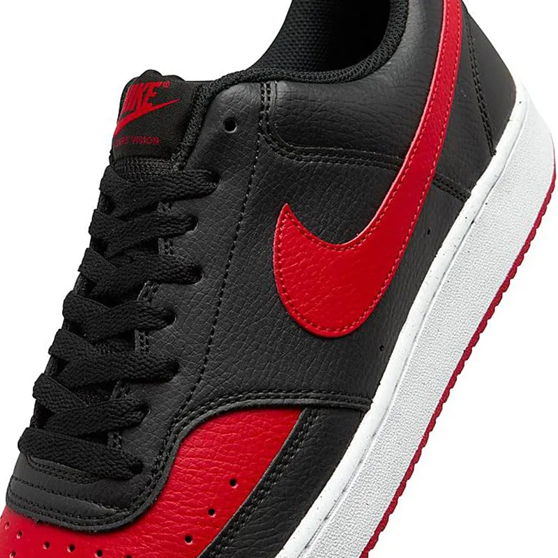 Men's Court Vision Low Next Nature Black/Red/White